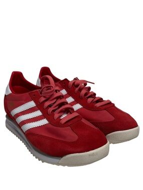 adidas Men’s Red & White Retro Running Sneakers